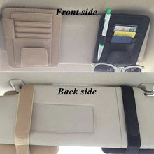Load image into Gallery viewer, Multifunctional Car Litchi Pattern Glasses Holder Sun Visor Bill Holder, Glasses Holder