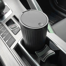 Load image into Gallery viewer, DM-143 Car Armrest Box Storage Box Car Round Trash Can With Lid