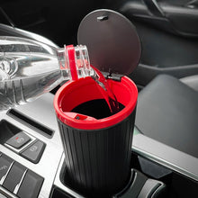 Load image into Gallery viewer, DM-143 Car Armrest Box Storage Box Car Round Trash Can With Lid