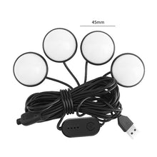 Load image into Gallery viewer, Car 4 in 1 USB RGB Foot Colorful LED Atmosphere Light, Colorful