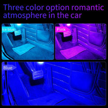 Load image into Gallery viewer, Car 4 in 1 USB RGB Foot LED Atmosphere Light, Pink Light, White Light, Ice Blue Light