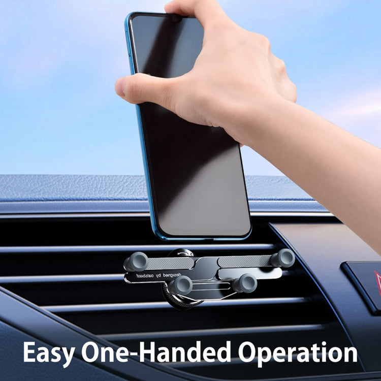 Car Knob Air Outlet Invisible Aluminum Alloy Gravity Holder