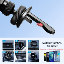 Load image into Gallery viewer, Car Knob Air Outlet Invisible Aluminum Alloy Gravity Holder