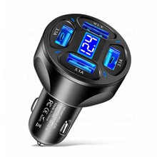 Load image into Gallery viewer, WGS-G36 3.1A 4 in 1 Digital Display Car Charger with Voltmeter, WGS-G36