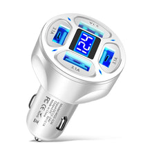 Load image into Gallery viewer, WGS-G36 3.1A 4 in 1 Digital Display Car Charger with Voltmeter, WGS-G36