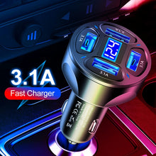 Load image into Gallery viewer, WGS-G36 3.1A 4 in 1 Digital Display Car Charger with Voltmeter, WGS-G36