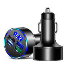 Load image into Gallery viewer, 3.1A 4 in 1 Digital Display Car Charger with Voltmeter, SKU-03-4