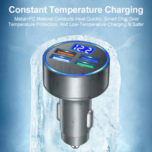 Load image into Gallery viewer, 3.1A 4 in 1 Digital Display Car Charger with Voltmeter, SKU-03-4