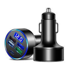 Load image into Gallery viewer, 3.1A 5 in 1 Digital Display Car Charger with Voltmeter, SKU-04-4