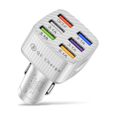 Load image into Gallery viewer, BK-360 6 in 1 QC3.0+3.1A USB luminescent Car Charger, BK-360