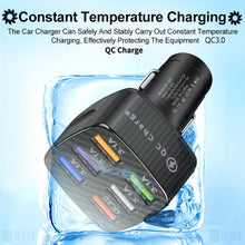 Load image into Gallery viewer, BK-360 6 in 1 QC3.0+3.1A USB luminescent Car Charger, BK-360