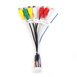 Palminfo Android Navigation 20-pin Plug RCA Video Audio Modified Tail Line, Video Audio Cable
