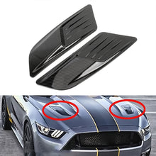Load image into Gallery viewer, HD-713 1 Pair Car Hood Decorative Stickers Fender Air Vents Sticker(Carbon Fiber), Carbon Fiber