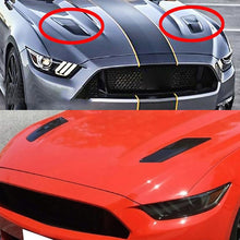Load image into Gallery viewer, HD-713 1 Pair Car Hood Decorative Stickers Fender Air Vents Sticker(Carbon Fiber), Carbon Fiber