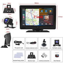 Load image into Gallery viewer, P702D 7 inch Portable Touch Display Wireless Car Navigator Dual-lens Smart Driving Recorder, P702D