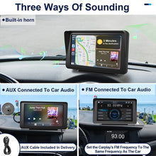 Load image into Gallery viewer, P701S 7 inch Portable Touch Display Wireless Car Navigator Smart CarPlay Bluetooth Reversing Image, P701S
