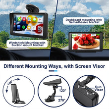 Load image into Gallery viewer, P701S 7 inch Portable Touch Display Wireless Car Navigator Smart CarPlay Bluetooth Reversing Image, P701S