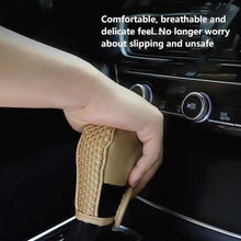 Load image into Gallery viewer, Universal Car PU + Ice Silk Gear Shift Knob Protective Cover, PU + Ice Silk Cover