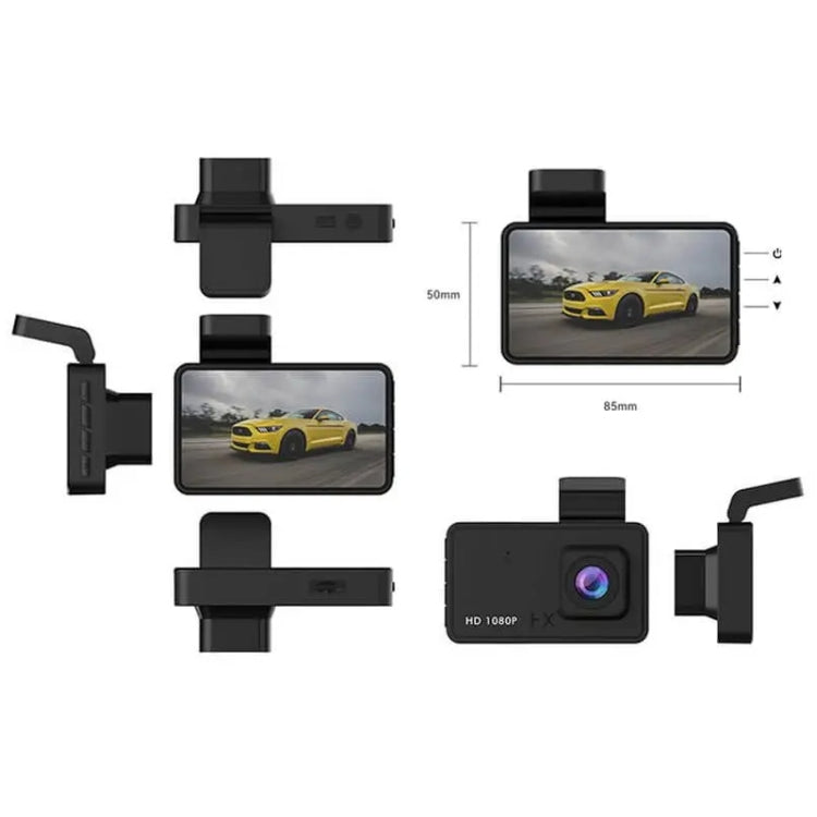 Q3 3 inch Car 1080P HD Single Recording Driving Recorder, Supports Automatic Loop Recording, Q3 Single Recording Driving Recorder