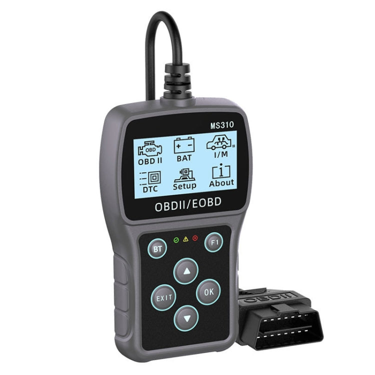 MS310 LCD Screen Car Battery Tester ODB2 Fault Detector, ODB2 Fault Detector
