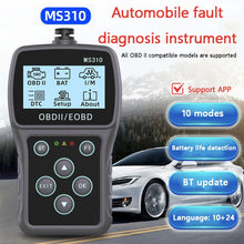 Load image into Gallery viewer, MS310 LCD Screen Car Battery Tester ODB2 Fault Detector, ODB2 Fault Detector