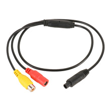 Load image into Gallery viewer, Car Rear View Camera 4 Pin Male to CVBS RCA Female Video Adapter Cable, 4 Pin to CVBS