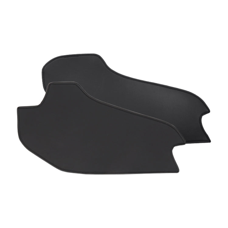 For Tesla Model Y 2pcs / Set Car Center Console Inside Leather Anti-kick Pad, Center Console Inside Anti-kick Pad