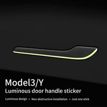 Load image into Gallery viewer, For Tesla Model 3 / Y 4pcs / Set Car Door Handle Luminous Decorative Sticker, Door Handle Decorative Sticker