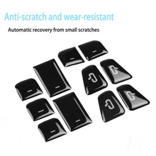 Load image into Gallery viewer, For Tesla Model 3 / Y 11pcs / Set Car Window Lift Button PU Adhesive Decorative Sticker, Window Lift Button Decorative Sticker