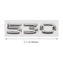 Load image into Gallery viewer, Car Number 530 Metal Personalized Decorative Stickers, Size: 8 x 2.5 x 0.5cm, Number 530