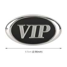 Load image into Gallery viewer, Car Oval Style VIP Metal Personalized Decorative Stickers, Size: 6.5 x 3.5 x 0.5cm, Oval Style VIP