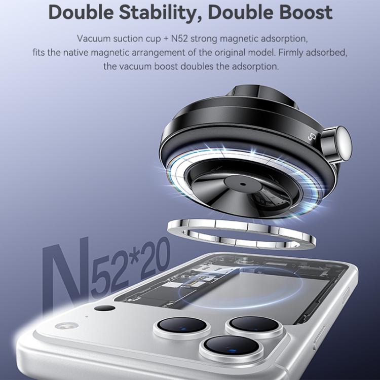 Yesido C284 2 in 1 Magnetic Car Vacuum Suction Cup Phone Holder, C284