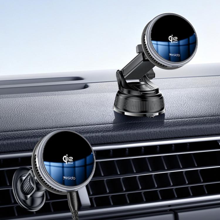 Yesido C326 15W Magnetic Car Wireless Charger Holder