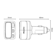 Load image into Gallery viewer, Yesido Y75 105W TFT Display Car Charger 3-Port 1 x USB-A &amp; 2 x USB-C Fast Charging Car Adapter