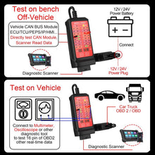 Load image into Gallery viewer, WOYO CTB007 CAN Tester Box 12V 24V OBD2 Breakout Box with 27 in / 59 in Cable Cable for All Car Automotive Diagnostic Tool, CTB007 with 59 in Cable
