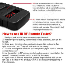 Load image into Gallery viewer, WOYO PL001 Car Remote Control Tester 10-1000MHZ RF IR Infrared Wireless Digital Frequency Tester for Truck Door Key Remote Clone, PL001