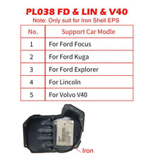 Load image into Gallery viewer, WOYO PL038 For Ford Focus, Kuga, Explorer, Lincoln, Volvo V40 Iron Shell Electric Power Steering Wheel Motor EPS Tester, PL038