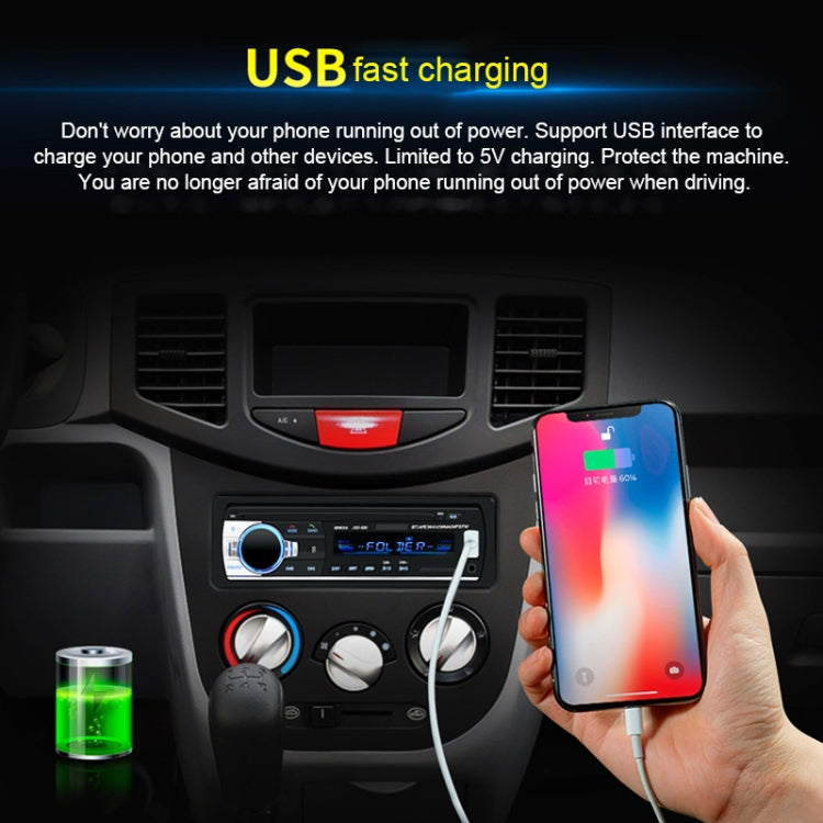 JSD-520 Car Stereo Radio MP3 Audio Player Support Bluetooth Hand-free Calling / FM / USB / SD, EU Plug Version, JSD-520, EU Plug Version