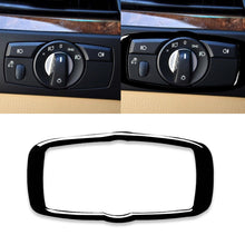 Load image into Gallery viewer, Car Headlight Switch Frame Decorative Sticker for BMW 2008-2013 X5 E70 / X6 E71 / 5 Series E60 2008-2010, Left and Right Drive Universal, Headlight Switch Frame