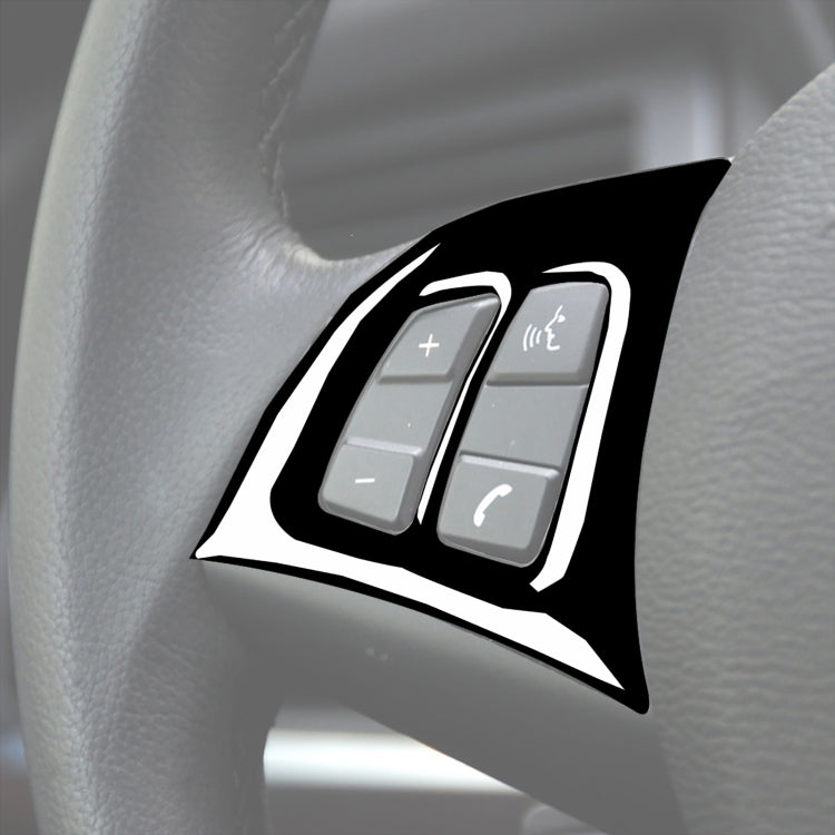 Car Steering Wheel Buttons Decorative Sticker for BMW E70 X5 2008-2013, Left and Right Drive Universal, Steering Wheel Buttons