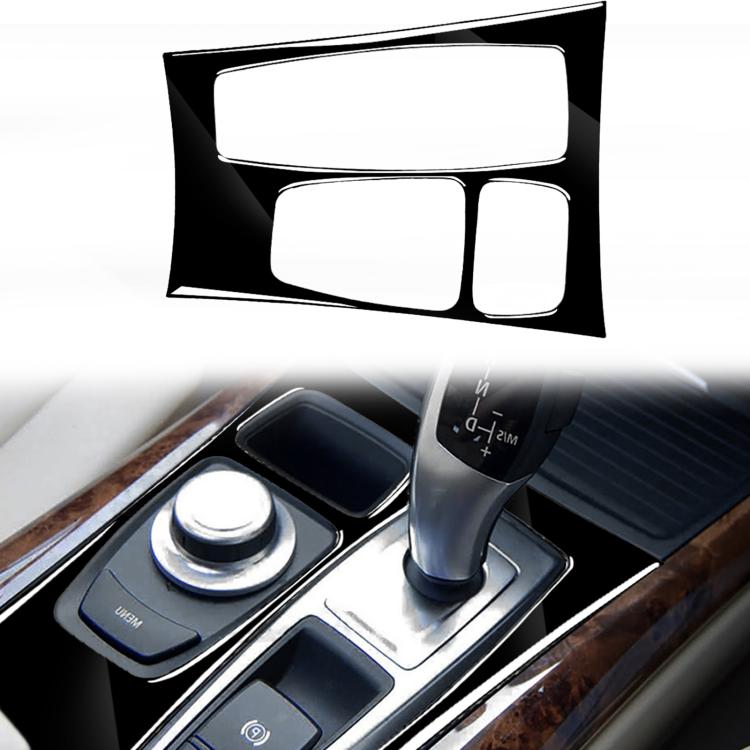 Car Left Drive Gear Panel Decorative Sticker for BMW X5 E70 2008-2013 / X6 E71 2009-2014, For X5 E70 / X6 E71 Low Ver, Left Drive