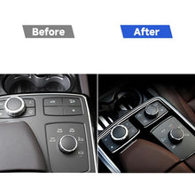 Load image into Gallery viewer, Car Left Drive Central Armrest Box Multimedia Panel Decorative Sticker For Mercedes-Benz GLE 2015-2018/GLS 2016-2018/M-class 2012-2015, For GLE 2015-2018, 49 Multimedia Panel, Left Drive