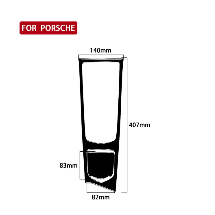 Car Right Drive Central Multimedia Panel Decorative Sticker For Porsche Panamera 2010-2016, For Panamera 2010-2016, Multimedia Panel, Right Drive
