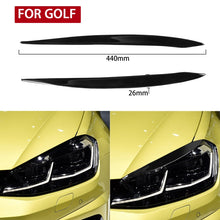 Load image into Gallery viewer, Pair Car Lamp Eyebrow Soft Decorative Sticker for Volkswagen Golf 7 / 7.5 2013-2018, For Volkswagen Golf 7 / 7.5 2013-2018