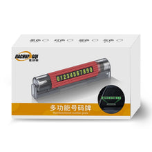 Load image into Gallery viewer, Car Multi-functional Emergency Safety Hammer Temporary Parking Dual Number Plate