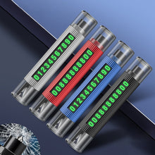 Load image into Gallery viewer, Car Multi-functional Emergency Safety Hammer Temporary Parking Dual Number Plate