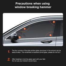 Load image into Gallery viewer, Car Multi-functional Emergency Safety Hammer Temporary Parking Dual Number Plate
