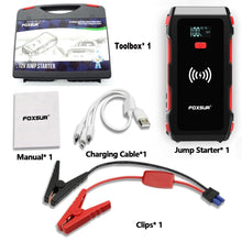 Load image into Gallery viewer, FOXSUR FJS-700 12V Car Multifunctional Wireless Charging Emergency Start Power Supply, FJS-700
