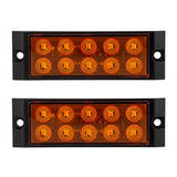 2pcs Car / Truck 10LEDs Side Marker Indicator Lights Bulb Lamp, MK-017(Orange), MK-017 (Red), MK-017 (White)