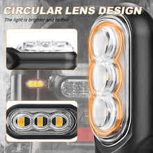 Load image into Gallery viewer, 2pcs 12V 3LEDs Motorcycle Mini Water Turn Signal Light, 3LEDs (Black), 3LEDs (Transparent), 3LEDs (Yellow)